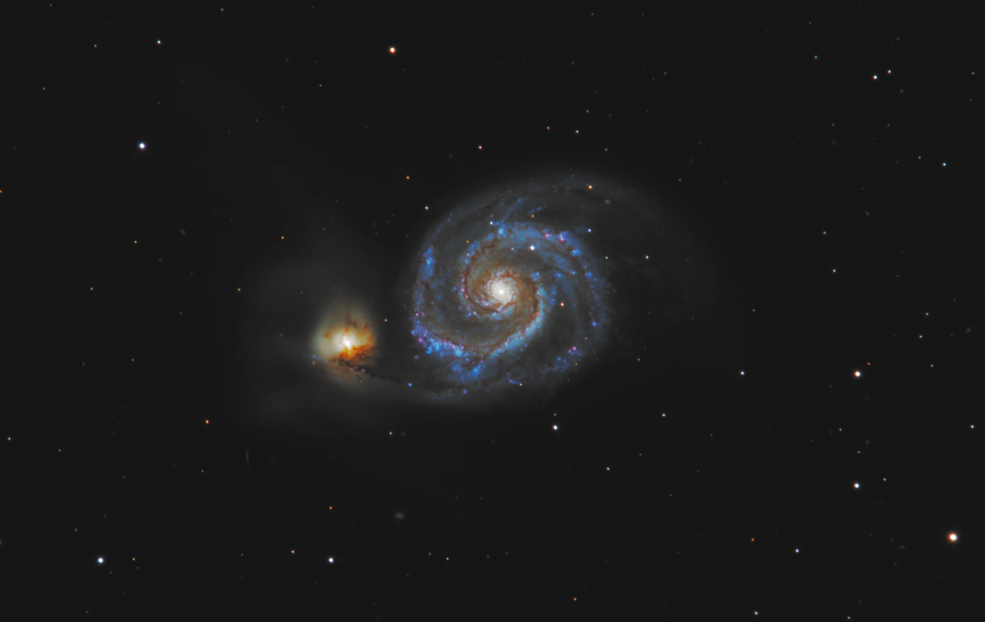 גלקסיית הטבעות · M51